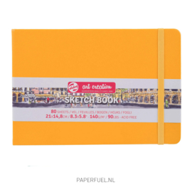 Schetsboek 21 x 14,8 cm goudgeel Talens Art creations