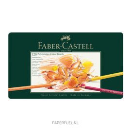Kleurpotloden Faber Castell Polychromos set 120 in blik