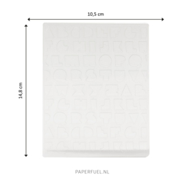 Embossing folder A6 Solid as a rock