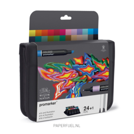 Promarker set 24 alcoholmarker art & illustration etui