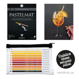 Tekenpakket workshop oranje cocktail