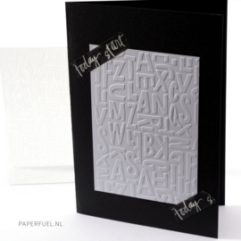 Embossing folder A6 Filled out