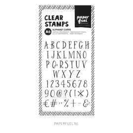 Clear stamps A6 Alfabet curve