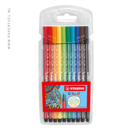 STABILO Pen 68 viltstift etui 10 kleuren