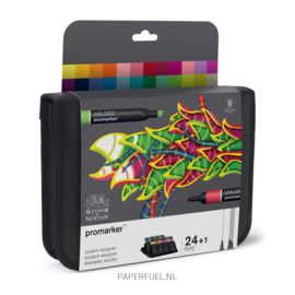 Promarker set 24 alcoholmarker student designer etui