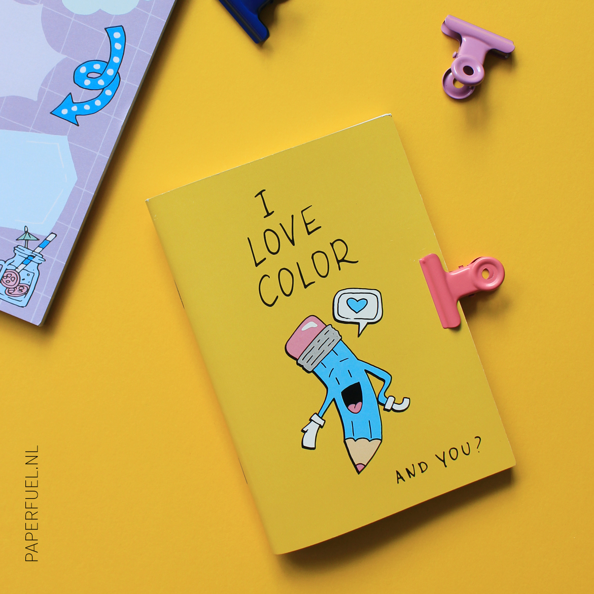 Kleurboekje A6 I love color met 30 kleurplaten