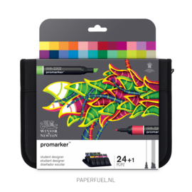 Promarker set 24 alcoholmarker student designer etui