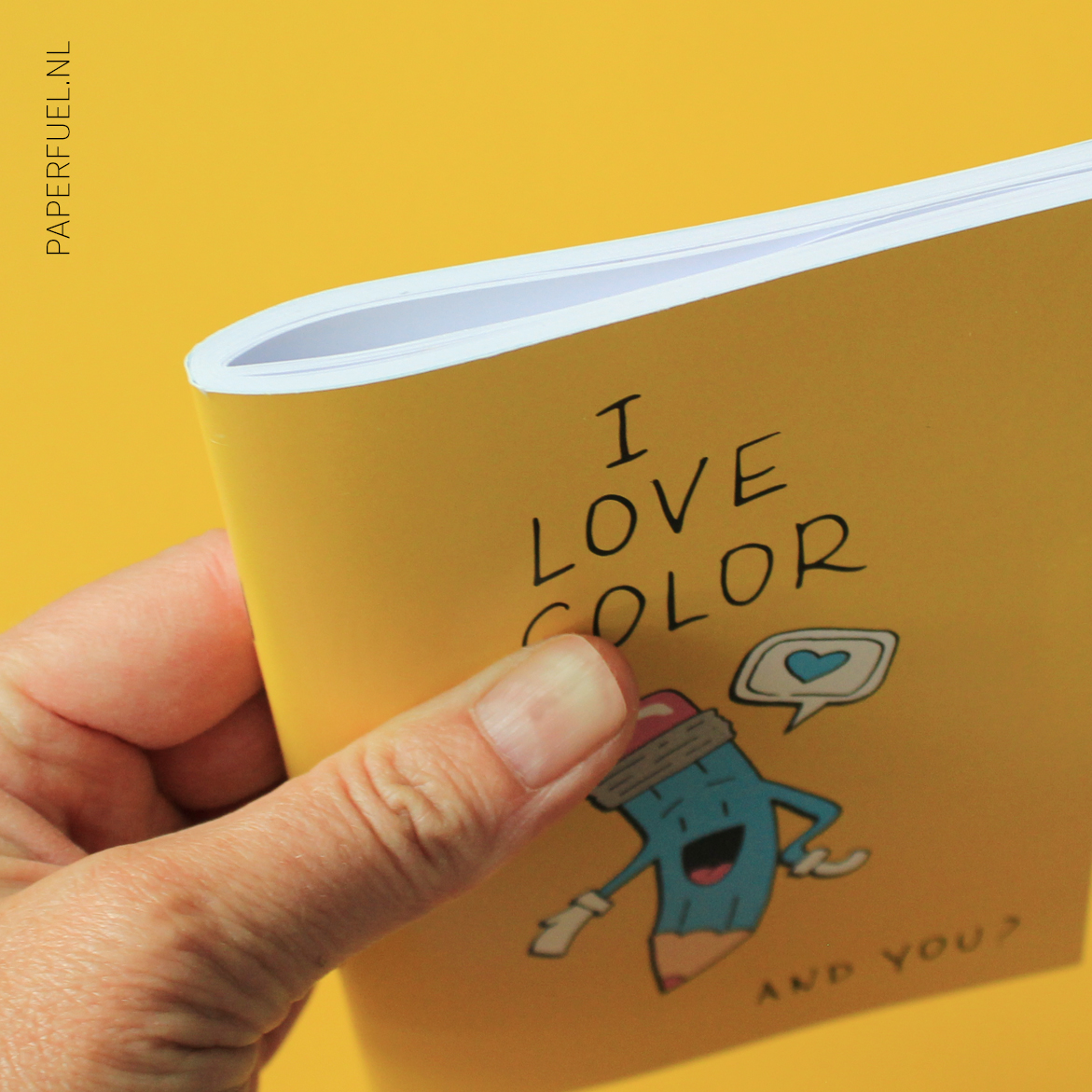 Kleurboekje A6 I love color met 30 kleurplaten