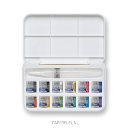 Cotman set aquarel 12 kleuren waterbrush