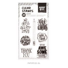 Clear stamps A5 Quotes