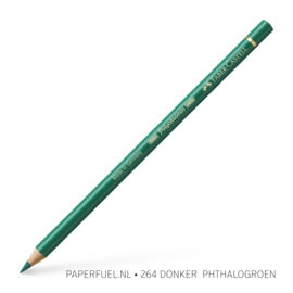 Kleurpotlood Polychromos Faber Castell • 264 donker phthalogroen