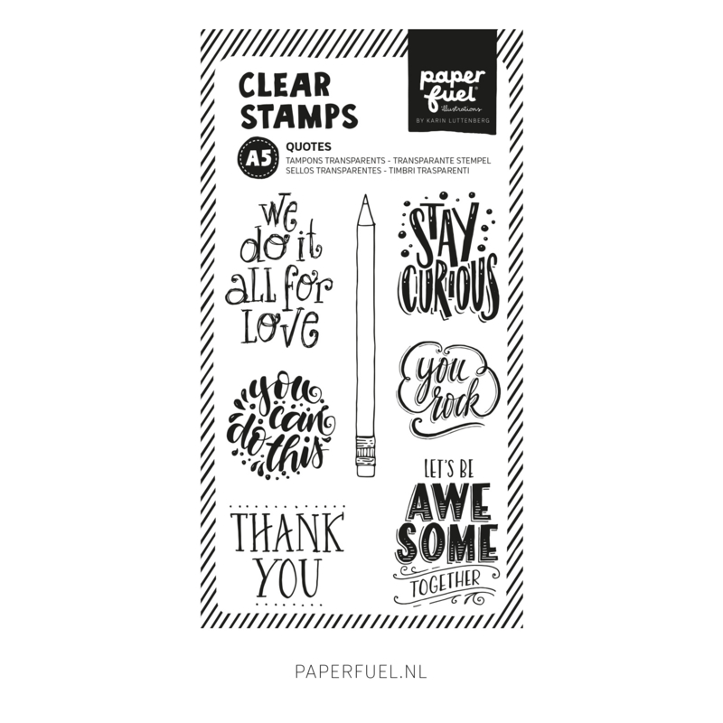 Clear stamps A5 Quotes