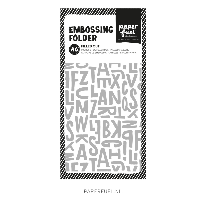 Embossing folder A6 Filled out