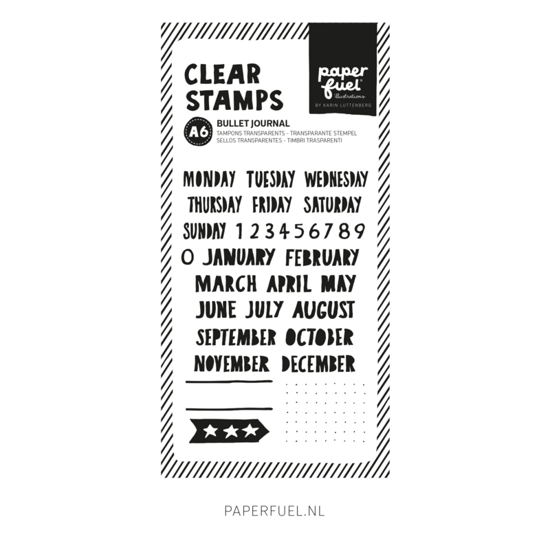 Clear stamps A6 Bullet journal