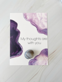 Agate candleholder + Sympathy card