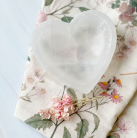 Selenite Bowl - Heart