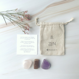 ZEN  amethyst - moonstone - rosequartz