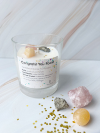 Scented candle 'Congrats! You Rock'