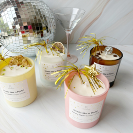 Geurkaars "Smells like a party" 🍸🕯️