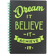 Notitieboek "Dream it Believe it Achieve it"