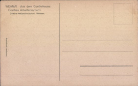 Vintage ansichtkaart Goethes Arbeitszimmer