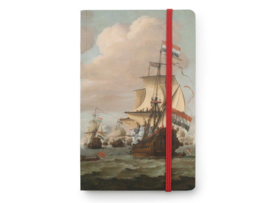 Softcover notitieboek A6, Ontmoeting op Zee (1689) Willem van de Velde