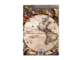 Papieromslag (archiefmapje) Wereldkaart A4