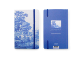 Softcover notitieboek A6, Delftsblauw Hollands rivierenlandschap