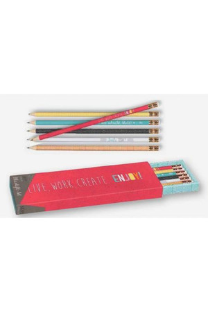 Set van 6 potloden in doos Happy  Me
