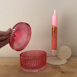 Bonbon schaaltje donker roze
