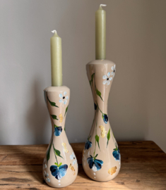 Handbeschilderd kandelaar set
