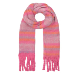 Sjaal stripe roze