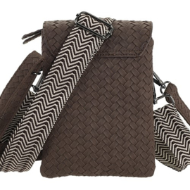 Telefoon/schoudertasje Brisbane d. bruin