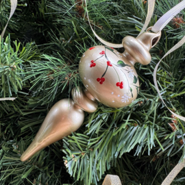 Kerstbal handmade pegel nr 26