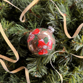 Kerstbal handmade middel nr 25