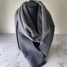 Heren sjaal dun grijs