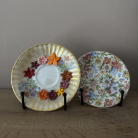 Handmade wandbordje goud