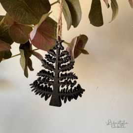 Kerstboom hanger zwart 1