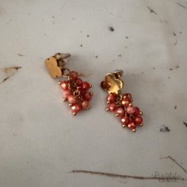 Oorbellen roze/rood