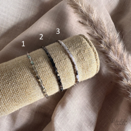 Sprankelende kralen armbandjes Bruin