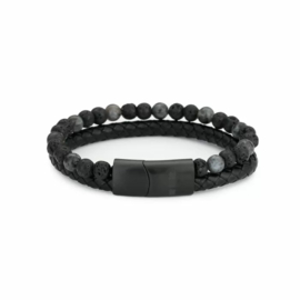 Heren armband zwart