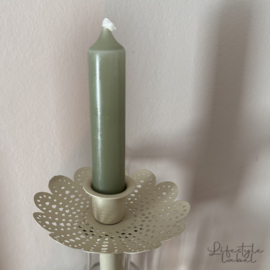 Kandelaar fles taupe groot