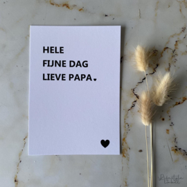 Lieve papa