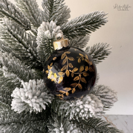 Kerstbal Zwart 1 middel 