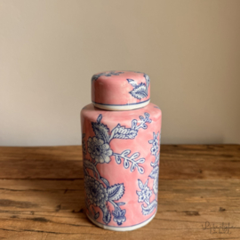 Decoratieve vaas licht roze/blauw
