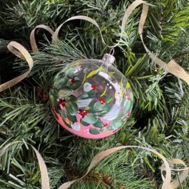 Kerstbal handmade groot nr 4.