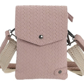 Telefoon/schoudertasje Brisbane oud roze