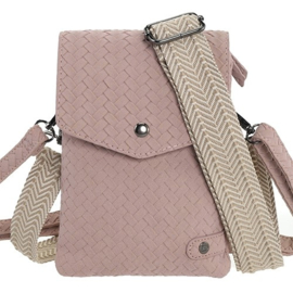 Telefoon/schoudertasje Brisbane oud roze