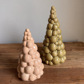 Kerstboom bubbel beige