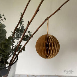 Kerstboom ornament oker rond
